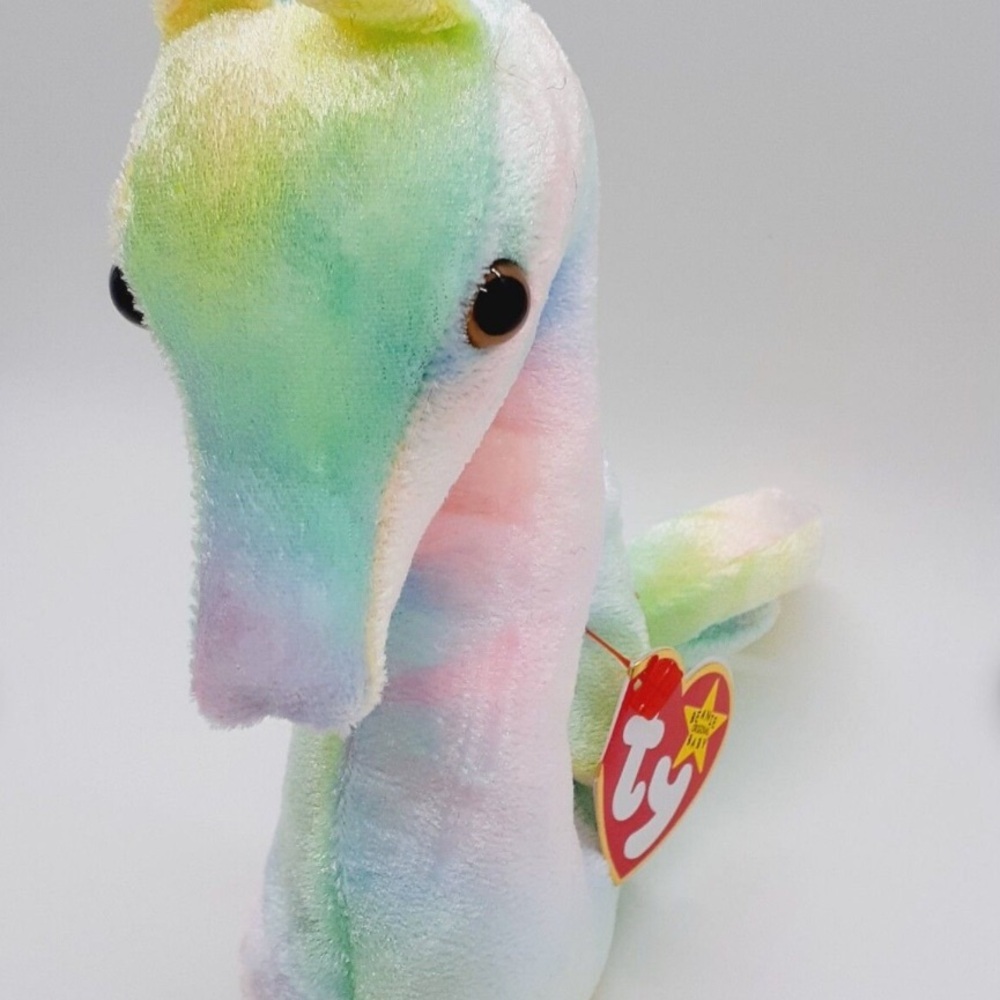 RARE TY Neon the Seahorse Beanie Baby - NWT - Retired 12/23/99. - Picture 9 of 9